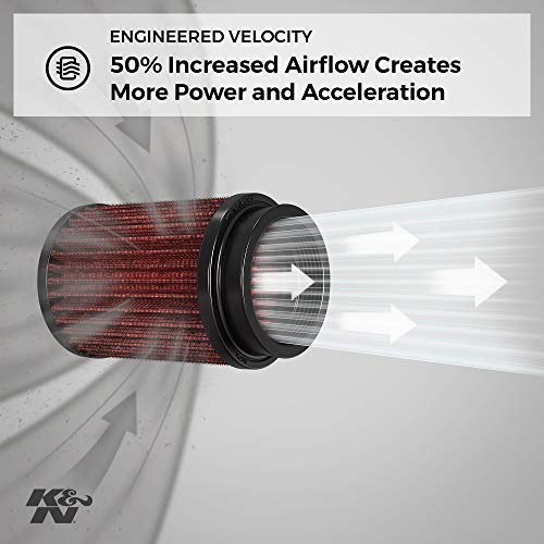 K&N Filters RG-1001BL-L Auto en Motorfiets Universele Filter, Chroom - Image 5