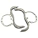Housweety 1 Purse Bag Metal Arch Frame Kiss Clasp Lock Handle Ball Bronze Tone