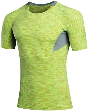 YKARITIANNA Men's Summer Casual O-Neck T-Shirt Fitness Sport Fast-Dry Breathable Top Blouse
