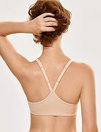 DOBREVA Sujetador de triángulo inalámbrico con forro ligero para dama