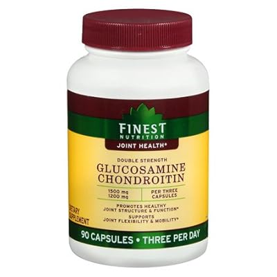 Finest Nutrition Double Strength Glucosamine Chondroitin 1500 mg 1200 mg, 90 ea