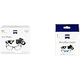ZEISS Pre-Moistened Lens Wipes, 600 Count + Microfiber Lens Cleaning Cloths, Pack of 2 Jumbo Size