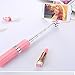 Selfie Stick,TOPMAX Portable Selfie Sticks [No Bluetooth] Wire Control Phone Holder for iPhone 4-8 ( 8/8 plus 7/7 plus need an adapter) and Android (4.2.2 above system) (Pink)