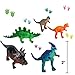 Kicko 96 Pieces Mini Vinyl Dinosaur Set 2-inch - Animal Action Figures Assortment Toy for Kids, Play, Decoration, Prize, Party Favor