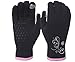 TrailHeads Power Stretch Women's Running Gloves - black / fast pink