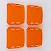 lightronic 4pcs 18W Amber Lens Cover LED Light Bar Covers Led Light Pods (Amber)