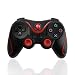 Koicaxy Wireless Game Controller for Sony Playstation 3 PS3 Black Red