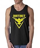 New Way 515 - Men's Tank-Top Pokemon GO Team Instinct Emblem Logo Zapdos