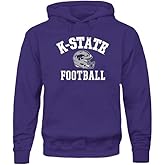 Barnesmith College Football Hooded Sweatshirt with Pocket, Unisex Cotton/Poly Blend, Helmet Logo