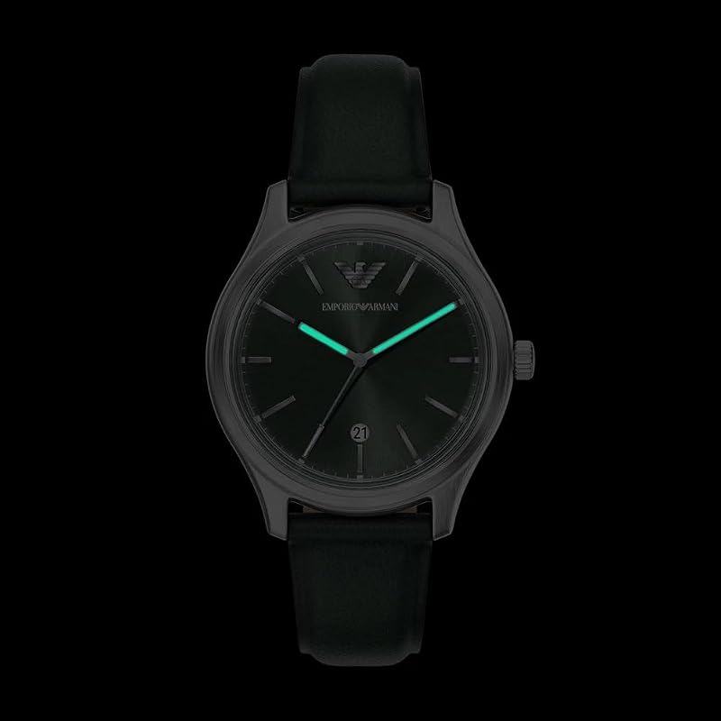 Relógio masculino de 41MM em aço inoxidável em tom prateado, AR11749