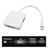 3 in 1 Mini DisplayPort to HDMI DVI DisplayPort Cable Adapter for Apple MacBook MacBook Pro MacBook Air