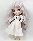 Long White Dress Retro Accessories Cloth For Blythe Doll best gift