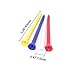 Honbay Golf Tees, 3 1/4-Inch Durable Plastic Cup Shaped Golf Tees, Pack of 100, Assorted Colors