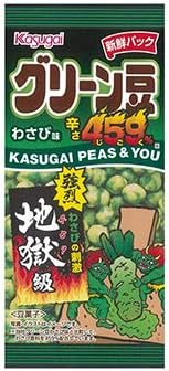 Amazon 春日井 スリムグリーン豆わさび味辛さ４５９ 38g 60コ入り 春日井 甘納豆 豆菓子 通販
