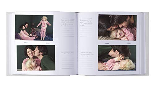 Pearhead My Baby Album, Baby Book Photo Keepsake for New and Expecting Parents, 50 Pages, Holds 200 6” x 4” Pictures, Gender-Neutral Baby Accessory, Classic Gray and White Polka Dot