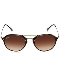 Ray-Ban Anteojos Blaze, lente plana, estilo aviador, anteojos de sol para mujer