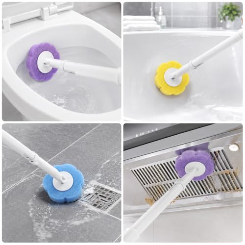 72 pezzi di ricariche per spazzole igieniche monouso, set con spazzola per WC e detergente per toilette, accessori per la pulizia del bagno