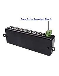 icreatin 8 Puerto Multi Power Over Ethernet PoE injector adaptador para 8 dispositivos, Add Power Over Ethernet a cualquier Switch. Para usar con fuente de alimentación externa para dispositivos pasiva o 802.3 af. [sin fuente de alimentación externa]
