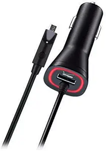 Verizon Micro USB Car Charger with 3.4 Amp & LED Light for Samsung Galaxy S7/S7 Edge/S6/S6 Edge/S5/Note 5/J7 V, LG K20/V10/Stylo 2 V, Nokia Lumia 735, Droid Turbo/Turbo 2