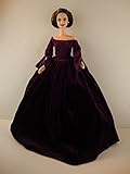 Stunning Gown in Purple with Velvet Skirt and Shimmery Bodice Made to Fit Barbie Doll