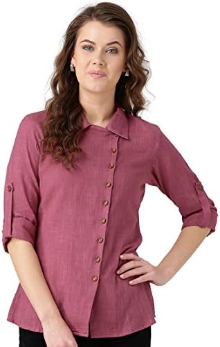 Desi Fusion Women's Regular Fit Cotton Shirt