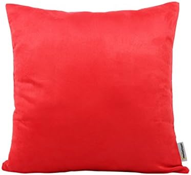 HomeChain Cushion Cover for Sofa Throw Pillow Case Suedette Decorative Pillowcase,Solid Color