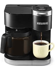 Keurig K-Duo Coffee Maker, Single Serve and 12-Cup Drip Coffee Brewer, Compatible with K-Cup Pods and Ground Coffee, Black