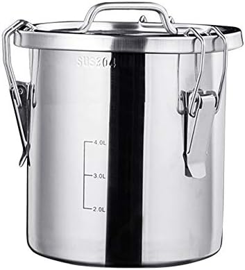 Stainless Steel Airtight Canister, 10L/242oz, Food Storage Containers with Lids for Tea Coffee Snacks Sugar Flour, Kitchen Accessory for Condiments, Eco-friendly