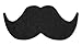 Mustard Novelty Door Mat - Black Mat The Moustache