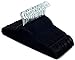 Popular Design Products 30 pc Premium Quality Black Velvet Hangers - Space Saving Thin Profile, Non-Slip Padded with Notched Shoulders for Dresses and Blouses - Strong Enough for Coats and Pants