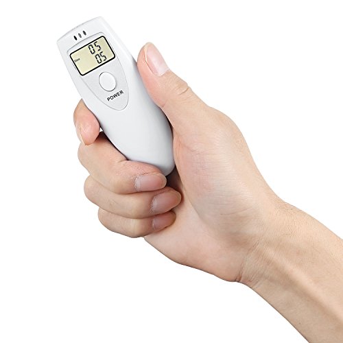 GDbow Breathalyzer Portable Digital Alcohol Tester for Personal Use -White - Thumbnail 5