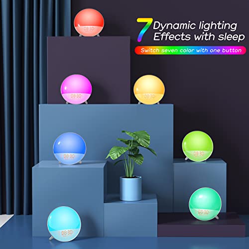 Dekala Sunrise Alarm Clock, Wake Up Light Alarm Clock with Stand for