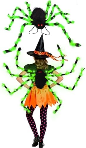 Byhsoep Disfraz De Araña Para Niña – Incluye Tutú, Diadema, Varita, Bolsa De Dulces Y Mochila – Perfecto Para Halloween Y Carnaval