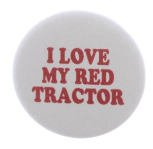 A&T Designs I Love My Red Tractor 2.25" Keychain Farm Country