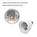 JACKYLED 10-Pack E12 to E26 E27 Adapter Chandelier Light Socket E12 to Medium Socket E26 E27 Converter Bulb Base Adapter Converter