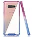 BAISRKE Galaxy Note 8 Case, Shock-Absorption TPU Soft Edge Bumper Anti-Scratch Rigid Slim Protective Cases Hard Plastic Back Cover for Samsung Galaxy Note 8 - Blue Purple Gradient