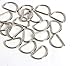 Happy Shop 100 Pack Metal D Ring,Heavy Duty 1 inch Nickel Plated D-Rings for Hardware Bags Ring Hand DIY Accessories Belts and Dog Leash