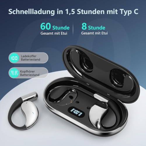 AI Headphones Translator 3-in-1, Bluetooth 5.4 Real Time Voice Translator Headphones 164 Languages & 7 Modes, 60H Translation Headphones with App, Open Ear Translation Earphones for Business, Learning