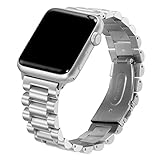 Apple Watch Band, NO1seller Top Premium Solid Stainless Steel Replacement Watch Band Strap Bracelet with Classic Clasp for Apple Watch Series 2, Series 1