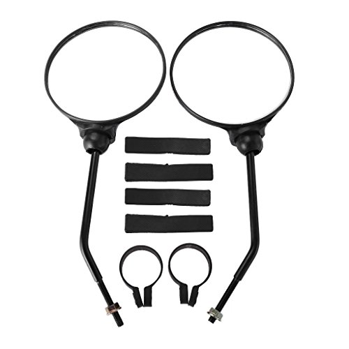 Sixsons 2pcs Bicycle Rearview Mirror Cycling Safety Handlebar MTB Reflective Universal