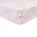 Burt's Bees Baby - Fitted Crib Sheet, Girls & Unisex 100% Organic Cotton Crib Sheet for Standard Crib and Toddler Mattresses (Pink Watercolor Star)