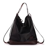 KISS GOLD(TM)Women's Nylon Multifunctional Totes Shoulder Bag Backpack, Size 11.5