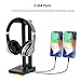 Blade Hawks RGB Gaming Headphone Stand with 3.5mm AUX and 2 USB Ports, Durable Headset Stand Holder for Bose, Beats, Sony, Sennheiser, Jabra, JBL, AKG, Fancy Gaming Accessories – HS18thumb 2