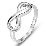 925 Sterling Silver Infinity Symbol Wedding Band Ring