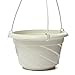 TOOGOO(R) Hanging Flower Plant Pot Chain Basket Planter Holder Home Garden Balcony Decoration White