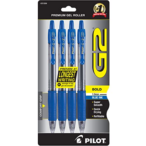 PILOT G2 Gel Pens Bold Point Blue