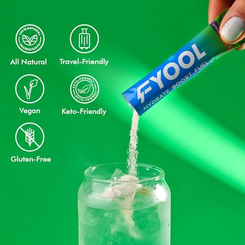 Fyool Hydration Electrolyte Powder | Electrolytes + Vitamins & Minerals | Zero Sugar & Calories | Energy Boost | Gluten-Free | Travel Essentials | Mango Passion Fruit Flavour | 30 Stick Packs