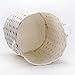 Sea Team 19.7 Inches Large Sized Waterproof Coating Ramie Cotton Fabric Folding Laundry Hamper Bucket Cylindric Burlap Canvas Storage Basket with Stylish Stars Design (19.7