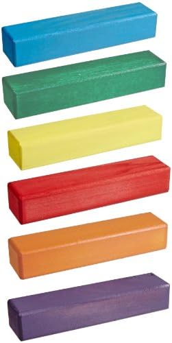 Question of Balance Deluxe Giant High Tower Maple Wood Blocks - Set of 60 - Assorted Colors