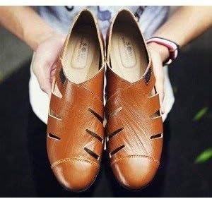 Amazon ステート ストア ファッション メンズ 靴 シューズ 27ｃｍ C ビジネスシューズ 夏物 牛革イギリス風 通気 紳士靴 革靴 透かし彫り通勤サンダルお兄系 a0066 お取り寄せ商品 Ichi シューズ バッグ